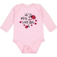 thumbnail image 3 of Inktastic Lil Miss Love Bug with Lady Bug and Hearts Girls Long Sleeve Baby Bodysuit, 3 of 5