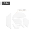 thumbnail image 2 of Unique Bargains Rounded Curved Edges Mouse Feet Skates 0.6mm  for G900 Gaming Mouse White 6Pcs/2 Set, 2 of 5