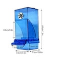 GERsome No Mess Bird Cage Feeder Automatic Parrot Seed Feeders Acrylic