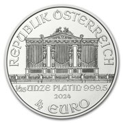 AUSTRIAN MINT 2024 Austria 1/25 oz Platinum Philharmonic BU