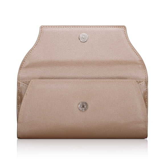 Duryarhall RFID Blocking Multiple Compartments Clutch Large Capacity Compact Envelope Wallet