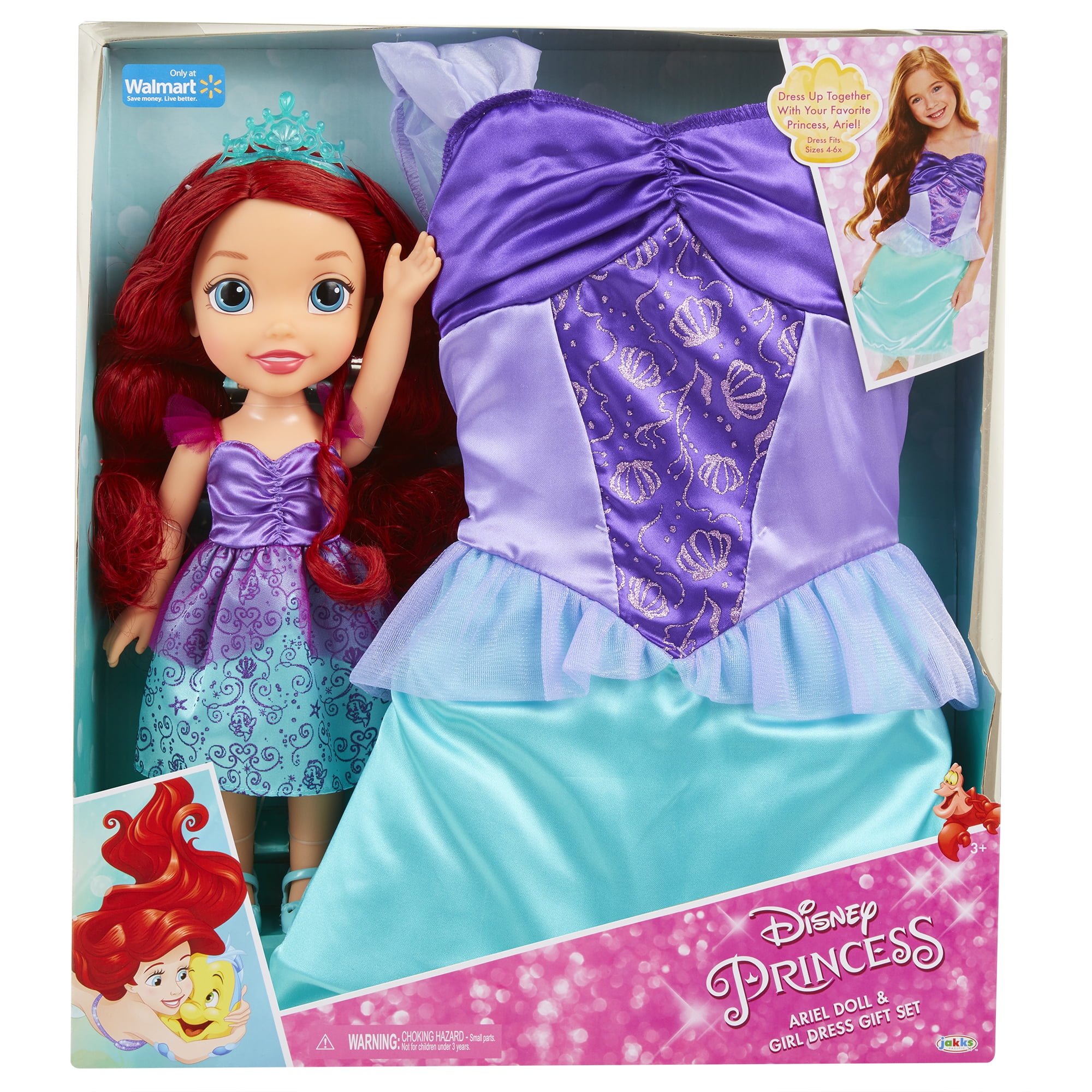 disney doll and dress set