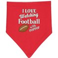 thumbnail image 2 of Inktastic Poppop Football Watching Grandson Baby Bandana Bib, 2 of 4