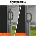 thumbnail image 5 of VEVOR Retractable Side Awning, 71''x 118'' Aluminum Outdoor Privacy Screen, 280g Polyester Water-proof Retractable Patio Screen, UV 30+ Room Divider Wind Screen for Patio, Backyard, Balcony, Black, 5 of 9