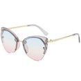 thumbnail image 3 of Unisex Square Classic Cat Eye Sunglasses Cateye Sunglasses Y1268, 3 of 5