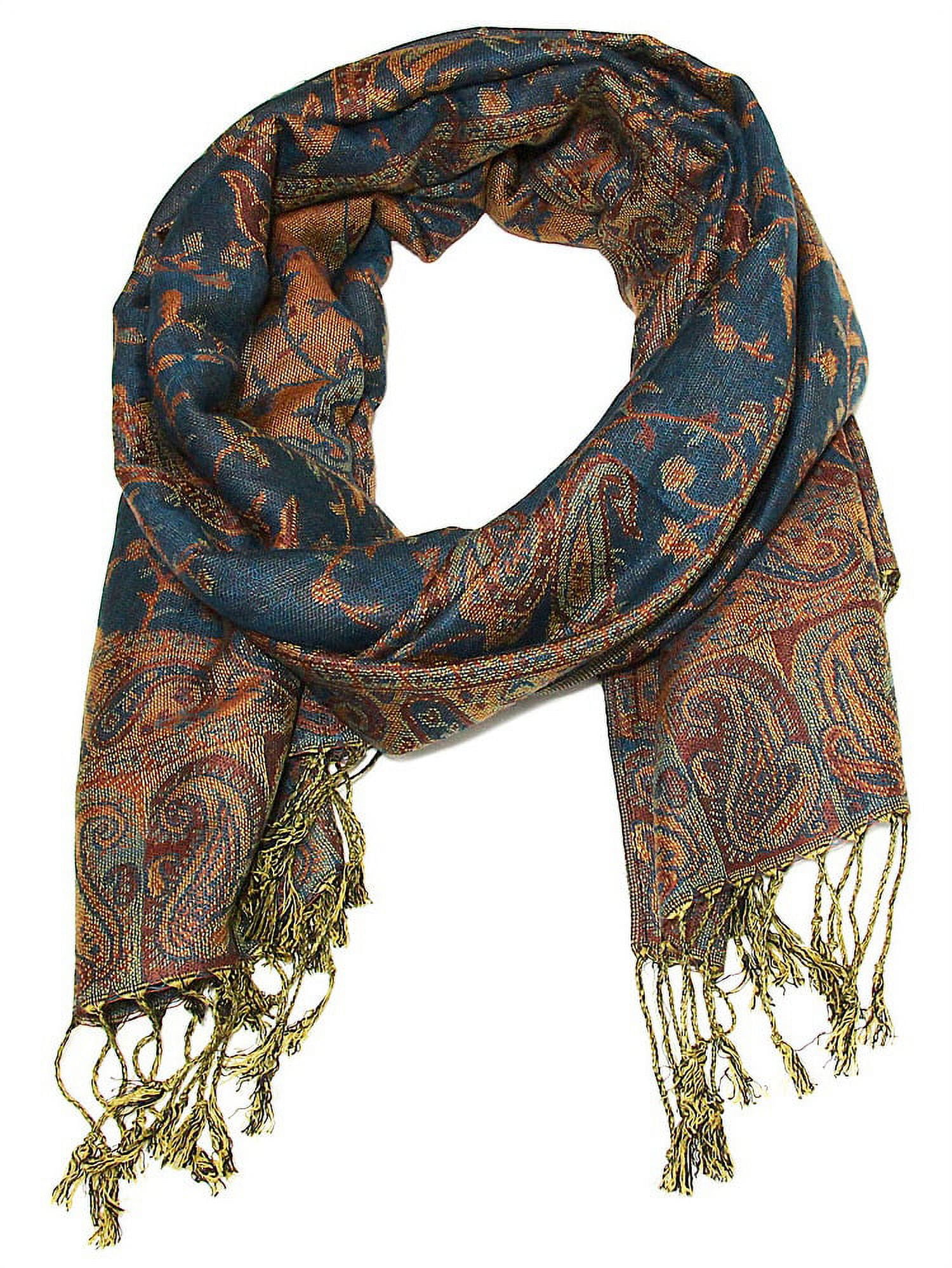 6857W sciarpa donna MOLLY BRACKEN multicolor pashmina scarf woman