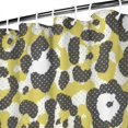 thumbnail image 3 of Yellow Leopard Print Pattern Shower Curtain 84"x72" ,Bathroom Decorative Shower Curtains Set with 12 Hooks,Modern Waterproof Washable Shower Curtain, 3 of 6