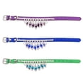 thumbnail image 4 of Volkmi 1pcs Leather Gem Rhinestone Pet Collar Puppy Cat Pet Ornament Pink M, 4 of 12