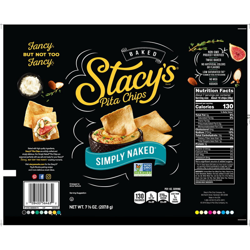 Price Case Stacy S Stacy S Simply Naked Sea Salt Pita Chips Ounce Bag Walmart Com