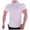 White, variant on Mens T-Shirts Summer Plain Casual Crew Neck Short Sleeve Elastic Basic Tops Office Shirts