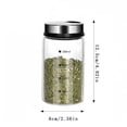 thumbnail image 3 of Glass Salt and Pepper Shakers with Adjustable Pour Holes and Rotating Lids, Clear Spice Dispensers Seasoning Jars for Kitchen, BBQ, Camping, Restaurant, and Farmhouse Table Use 200ML, 3 of 7