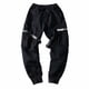 thumbnail image 1 of Gibobby pantalones holgados mujer Chaparreras de trabajo con botones, tirantes sólidos, pantalones de color para hombre, pantalones informales ajustados a la (Negro, M), 1 of 5