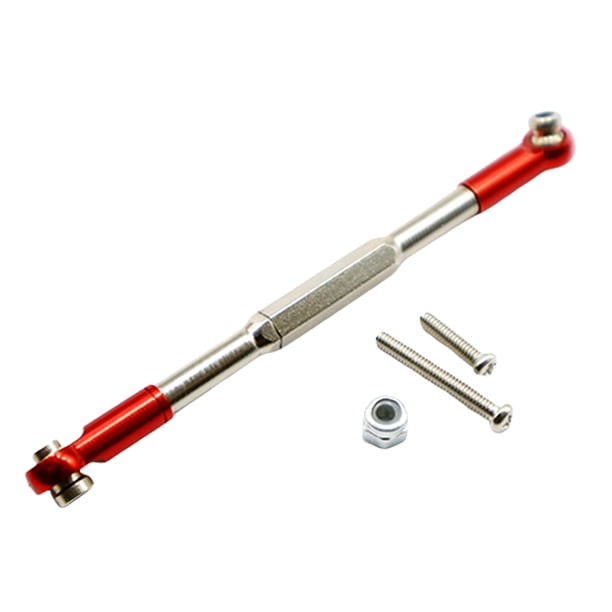 Eslabones y extremos de varilla Sunnimix Varillaje de dirección Servo de aluminio para MN-D90 MN-90 MN-99 rojo