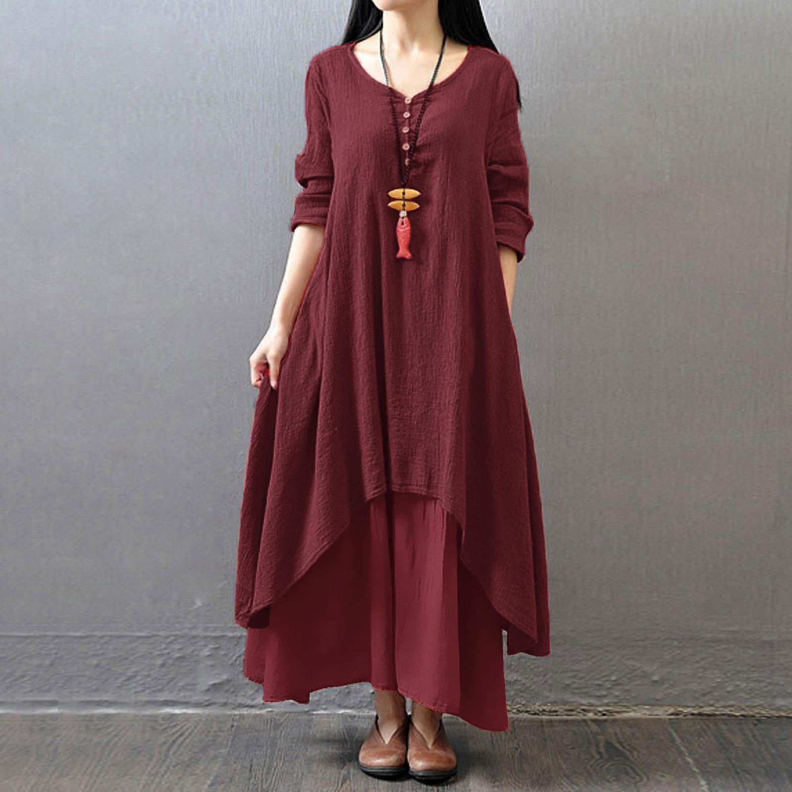 Long loose decorative dress sales