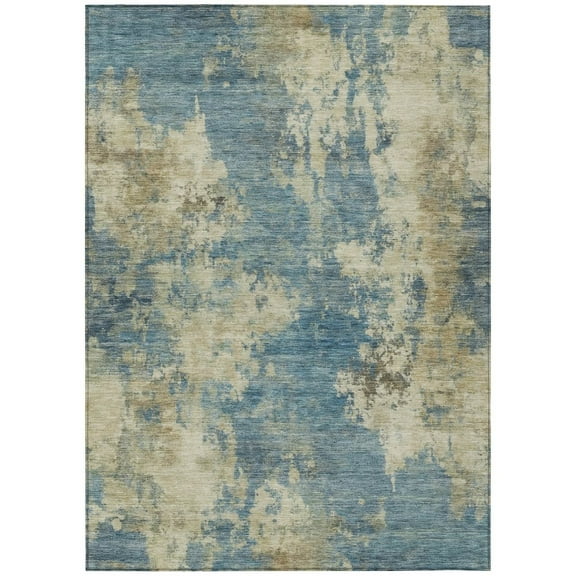 Dalyn Rugs Machine Washable Indoor/Outdoor Chantille ACN2066 Blue 10' x 14' Rug