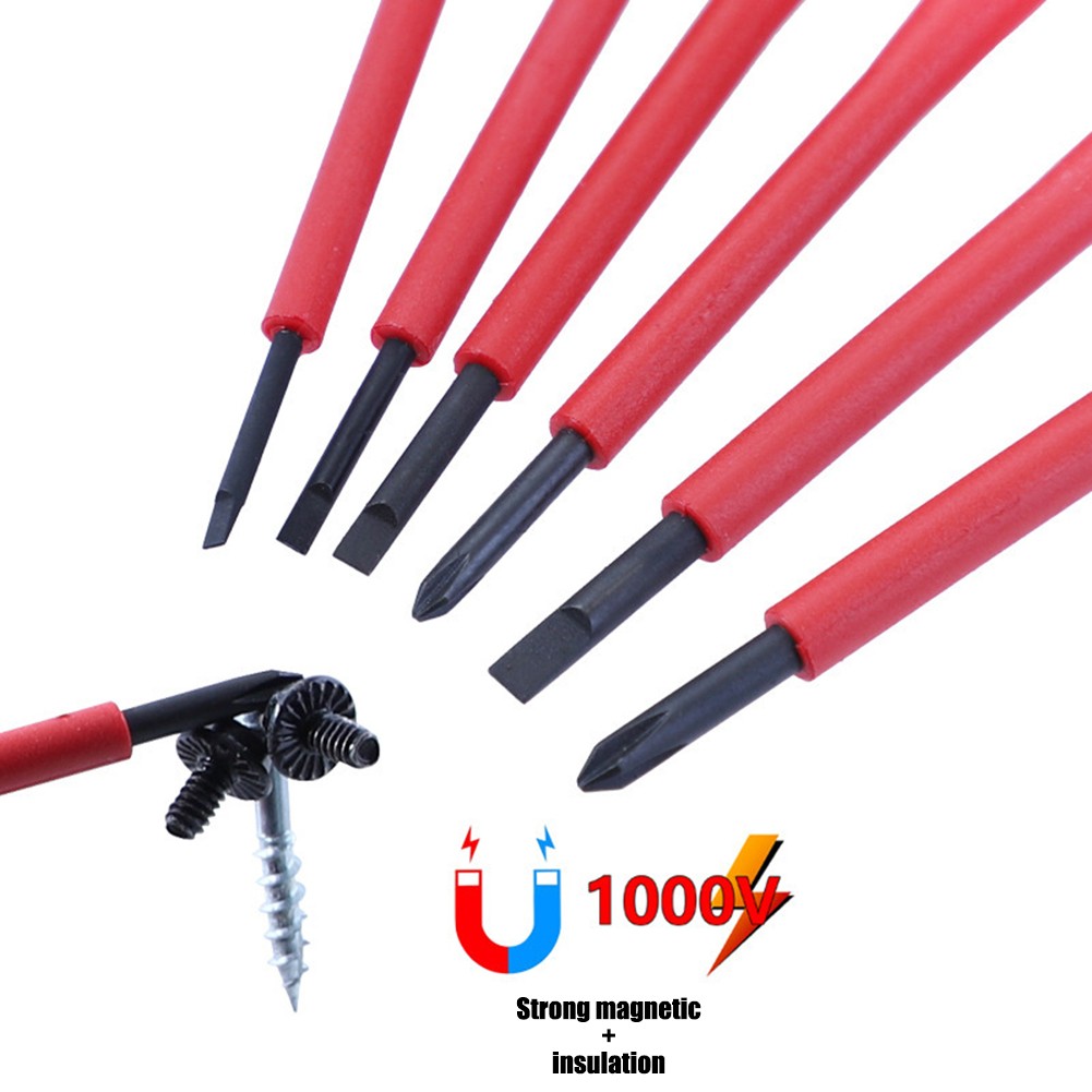 6PCS 1000V Insulated Screwdriver Set With Multifunctional Electrical Tools
