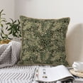 thumbnail image 6 of Haiem Green Snake Skin Print Velvet Soft Solid Decorative Square Throw Pillow Covers Set with Elegant Piping Christmas Cushion Case for Sofa Bedroom Car-16"x16", 6 of 8