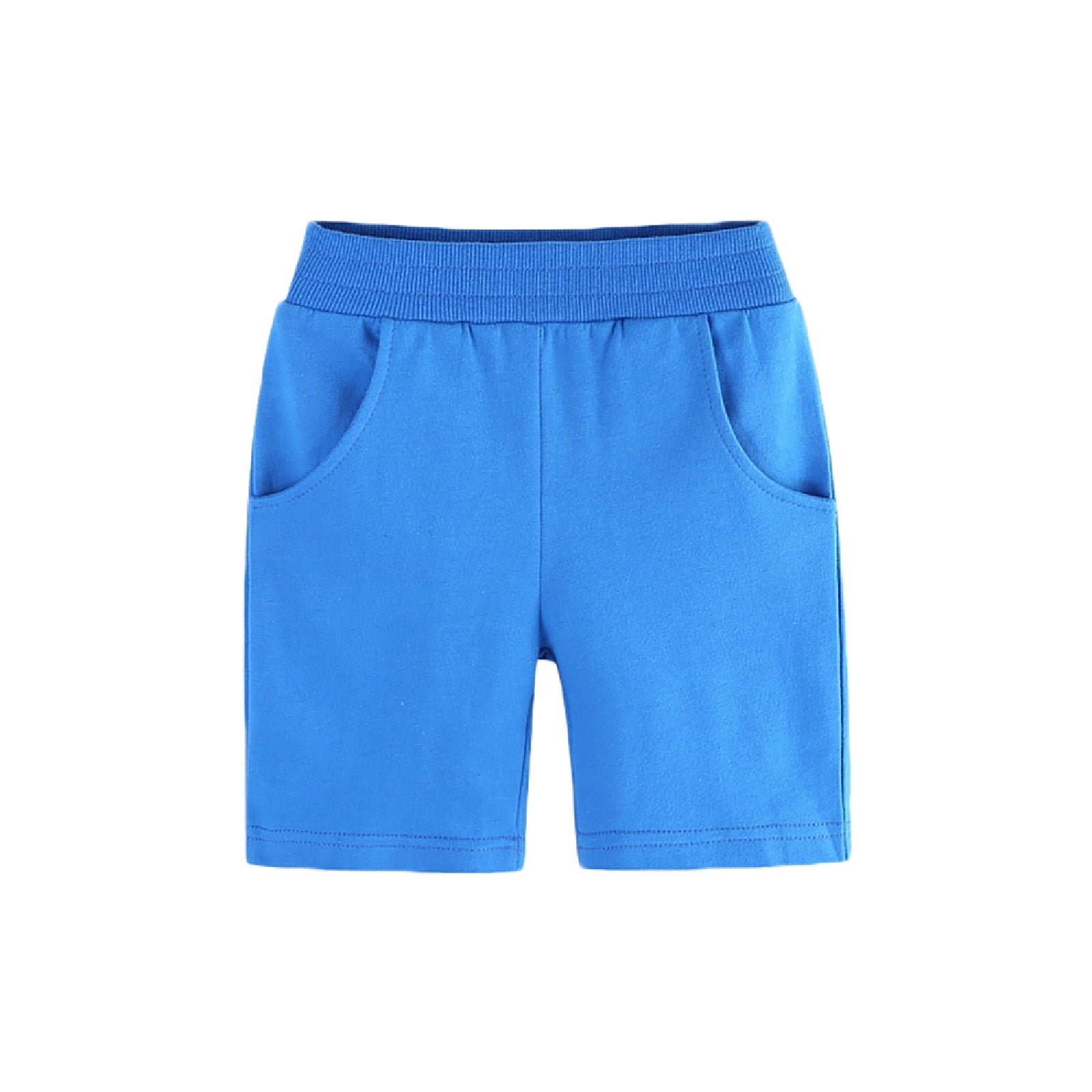 WSPLYSPJY Boy Solid Color Elastic Waist Pleated Shorts 18Moths-7Years ...