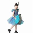 thumbnail image 2 of Fancy Peacock Feather Girl Pageant Tutu Dress, 2 of 5