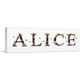 thumbnail image 1 of ARTCANVAS ALICE Girls Name Room Decor Canvas Art Print - Size: 36" x 12" (0.75" Deep), 1 of 9
