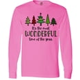 thumbnail image 3 of Inktastic It's the Most Wonderful Time of the Year Fun Christmas Trees Long Sleeve T-Shirt, 3 of 5