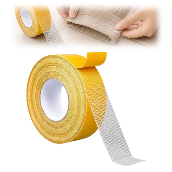 No Sew No Iron Hemming Tape, Heavy Duty Double Sided Fabric Adhesive (0.4x200in, 1PC)