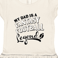 thumbnail image 3 of Inktastic My Dad is a Fantasy Football Legend Gift Toddler Girl Dress, 3 of 4