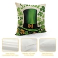 thumbnail image 4 of Nawypu  St. Patrick's Day Pillow Covers  Lucky Clover Shamrock Gnome Throw Cushion Cases for Spring Decor Couch Sofa Bed Set of, 4 of 5