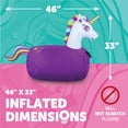 thumbnail image 4 of Waddle Large Purple Unicorn Bouncer Inflatable Hopper Supports Up to 250 Pounds Ages 5 and Up, 4 of 8