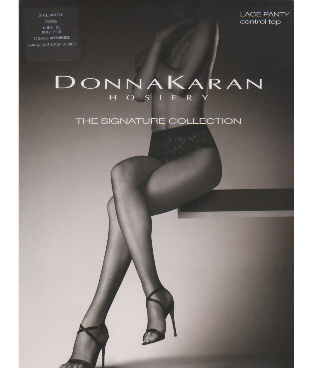 Donna Karan Hosiery Womens Signature Sheer Lace Control Top Pantyhose