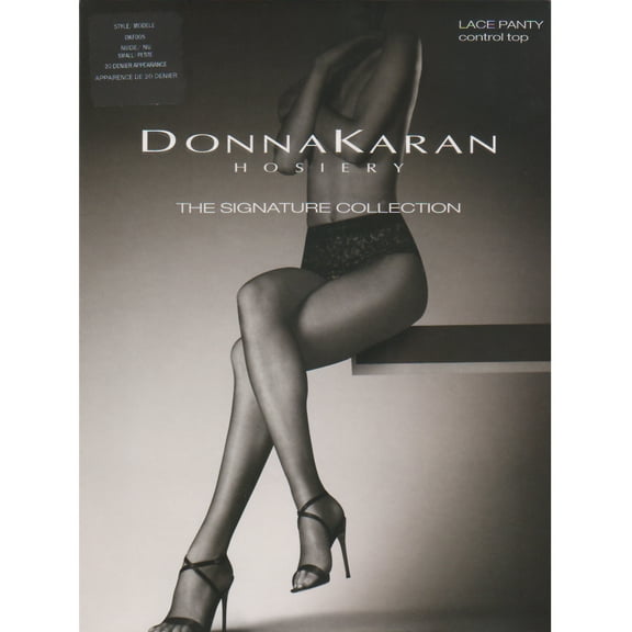 Donna Karan Hosiery Womens Signature Sheer Lace Control Top Pantyhose Style-DKF005