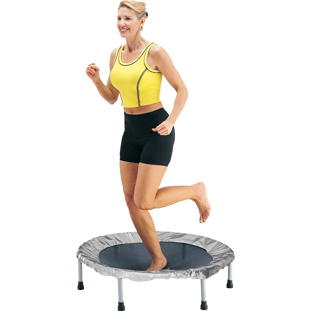 Stamina 36 in. Folding Trampoline, Gray - Low Impact - Easy to Use - image 3 of 5