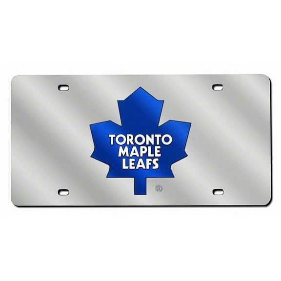 Toronto Hockey Maple Leafs Classic Logo Mirror Look LASER License Plate