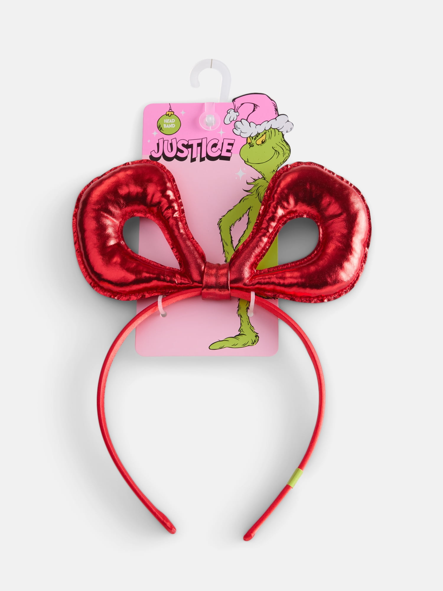 Justice Girls x Dr. Seuss' Cindy Lou Who Puffy Bow Headband, Red