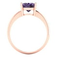 thumbnail image 4 of Clara Pucci 14K Rose Gold Solid Gold Alexandrite Solitaire Anniversary Ring for Women - 2.5 cttw Oval Cut, 4 of 7