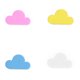 thumbnail image 4 of Kearding Llaveros para decoración del hogar, llavero con forma de nube, llavero con forma de nube, imanes magnéticos con forma de Almacenamiento y organización del hogar Azul, 4 of 6