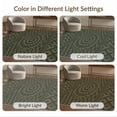 thumbnail image 7 of ODIKA 8'x10' Olive Green Geometric Checkered Design Washable Area Rug Intricate Patterns with Modern Flair Durable, Non-Slip for Living Room, Under Sectional, Family, 7 of 7