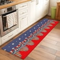 thumbnail image 2 of Runner Rug 2'x6', Independence Day Washable Non-Slip Hallway Runner Rugs, 4th of July Star Blue Red Striped Bedside Rugs Floor Mats Carpet Runners for Kitchen Bathroom Laundry Room, 2 of 8