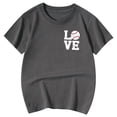 thumbnail image 5 of Hiijoy Big Girls Baseball Graphic Tshirt Loose Short Sleeve Casual Sports T-Shirt Tee, 5 of 5