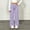 Purple, variant on Fesfesfes Kids Girls Lightweight Wide Leg Sweatpants Elastic Waist Straight Casual Stretch Trousers with Side Pockets for School Daily Wear Ages 5-14 Years