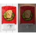 thumbnail image 2 of Carolines Treasures SS4166CNL Golden Retriever Cristmas Wreath Ceramic Night Light, 2 of 2