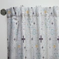 thumbnail image 3 of Designart 'Geometrical Minimalistic Elements' Mid-Century Modern Curtain Panel, 3 of 5