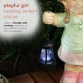 thumbnail image 3 of Alpine Corporation Solar Girl Statue Holding Lantern with LED Light, 3 of 12