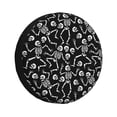 thumbnail image 1 of Fotbe Skeletons Dancing Funda de Llanta de Repuesto con Estampado, Engrosada, Ajuste Universal para Jeep, Remolque, RV, SUV, Camión-15 inch, 1 of 6