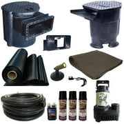 Half Off Ponds' LS6 - 15 ft x 25 ft Large Savio Pond Kit w/ 5,500 GPH Pump, Savio 22 Inch Waterfall, and Skimmer
