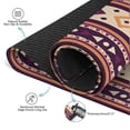 thumbnail image 3 of Traditional Boho Style Rubber Game Room Cover 31.5 Inch Square Large Mahjong Table Mat with Non-Slip Backing and Noise Dampening for Tiles and Cards, 3 of 7