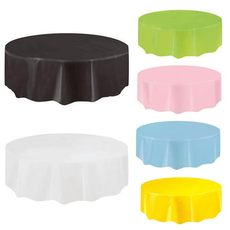 Black And White Christmas Tablecloth Disposable Tablecloth Anti-oil Round Table Cloth Tableware Wedding Birthday Christmas Party Decor ()