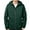 Dark Green, variant on Men's Youth Hooded Jacket, Casual Zip Up Outerwear with Kangaroo Pocket, Lightweight Street Style Top for Everyday Wear,Blue L