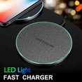 thumbnail image 3 of 15W Fast Wireless Charger Induction Charging Station Phone Charger for iphone 14 13 12 11 XS XR X 8 8plus Samsung Galaxy S22 S21 S20 S10, 3 of 8