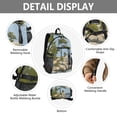 thumbnail image 4 of JIALIOU 14" Laptop Backpack Waterproof Airline Approved Stylish Casual Daypack for Travel Business College Work, Island Oil Painting, 4 of 8